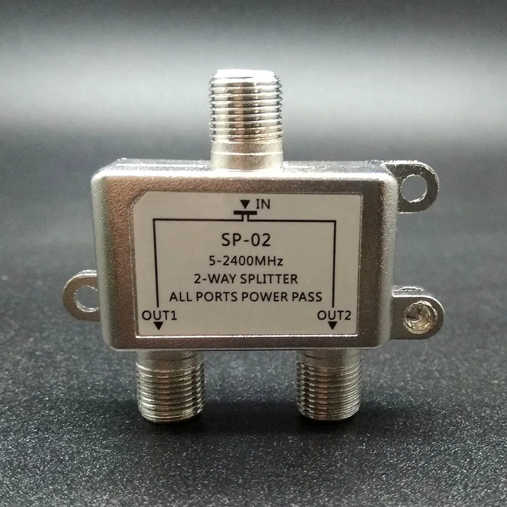TV splitter 2 Way TV signal cable splitter TV Antena cable signal mixer antenna splitter signal booster Digital satellite combiner diplexer