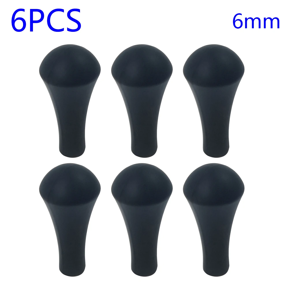 6 pieces Rubber Arrow For Game Hunting Stump Shooting 6mm/8mm Accessories 