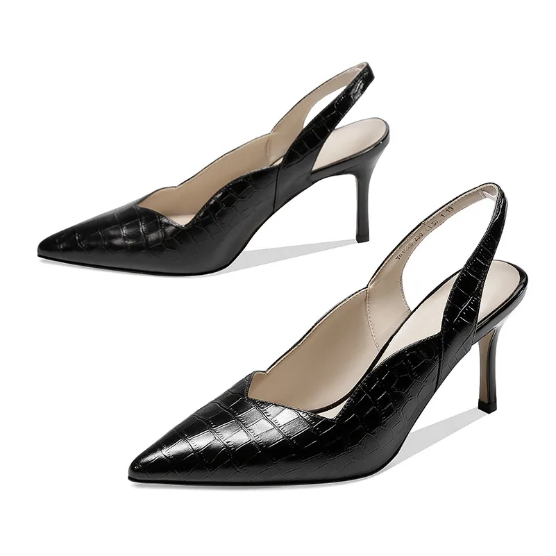 high heel slingbacks