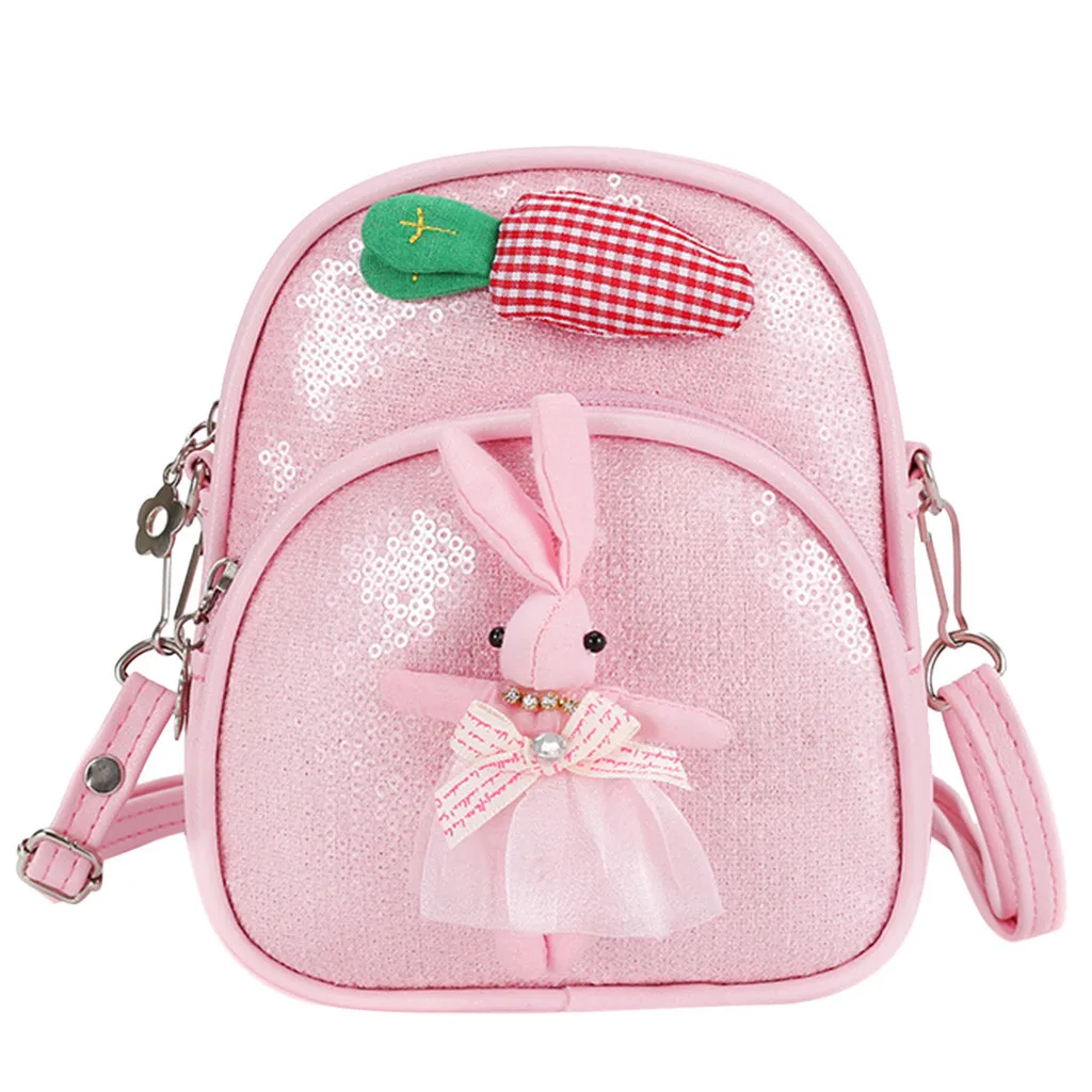 Инсулярная школьная сумка с блестками, милая маленькая сумка с кроликом, индивидуальная Детская сумка для девочек, г., горячая новинка, школьная милая сумка#45