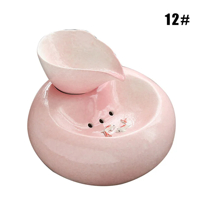 Cat Ceramic Water Fountain Automatic Pet Drinking Fountain Quiet Electric Automatic Circulation System Water Dispenser P7Ding