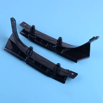

CITALL 2PCS 51117116667 51117116668 ABS Black Car Front Bumper Bracket Holder Cover Guide Fit For BMW E53 X5 2003 2004 2005 2006
