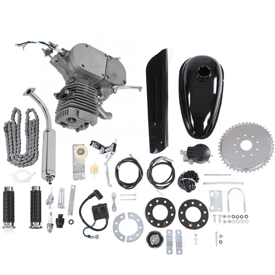 Flash Deal 50CC Bicycle Engine Kit 2-Stroke Gas Motorized Motor Bike Kit Bike Conversion Kit Engine Bike Part Newest Version 0