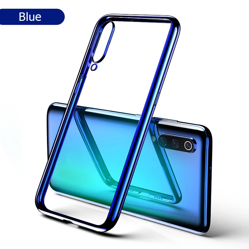 For Xiaomi Mi 9T Case Plating Luxury TPU Soft Clear Cover Xiomi 9 SE A3 CC9e Pro Redmi Note 8 8T Phone | Мобильные телефоны и