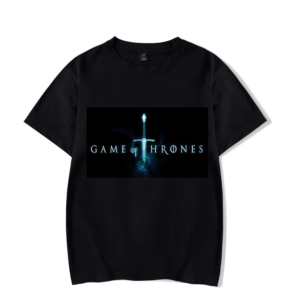 

Games of Thrones T-shirt Fashion Tops Carton Printed Harajuku Hiphop T Shirts Short Sleeve Women Men Out Wear Clothing