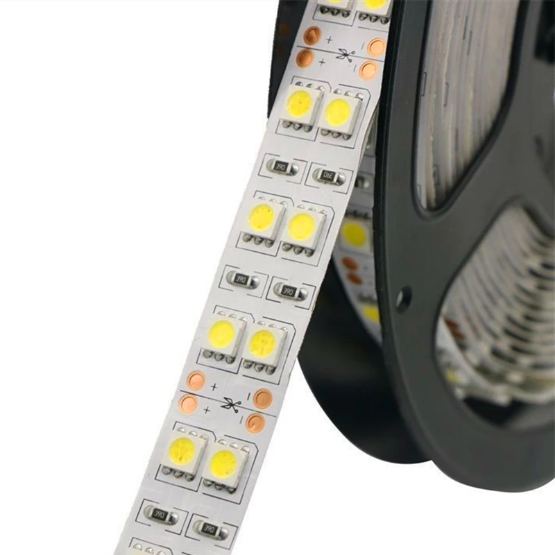 Высококачественная двухрядная Гибкая СВЕТОДИОДНАЯ лента SMD 5050 IP20 IP67 IP68