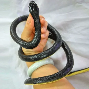 

1.28M Fake Snake Lifelike Real Scary Rubber Toy Prank Party Joke Halloween Gifts Props Hot Sales