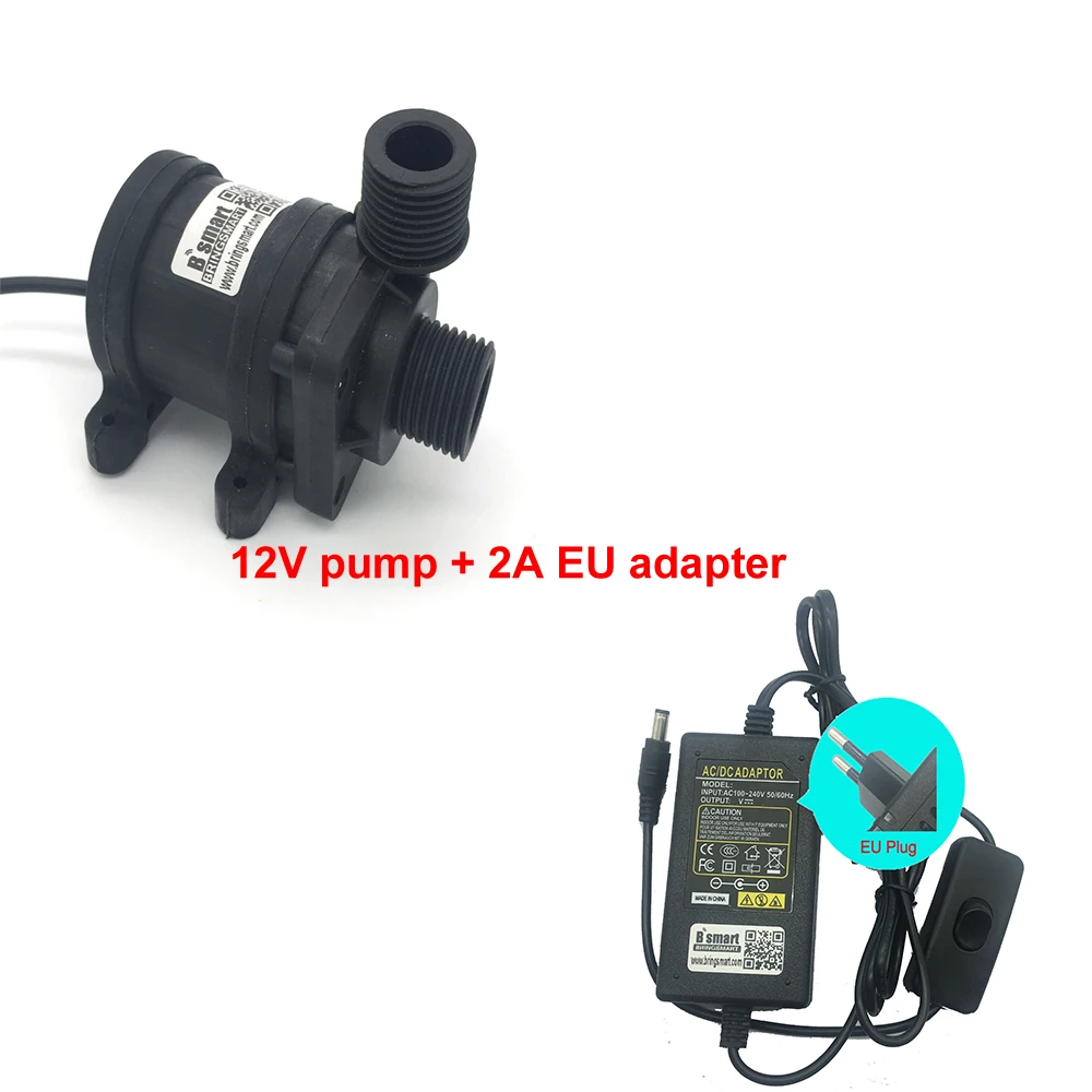 pump n 2A EU adapter SR800BX Circultion водонагреватель 24V DC безщеточный Водяной насос 12V Погружной насос фонтана 670-1150L/ч садок для рыбы - Напряжение: pump n 2A EU adapter