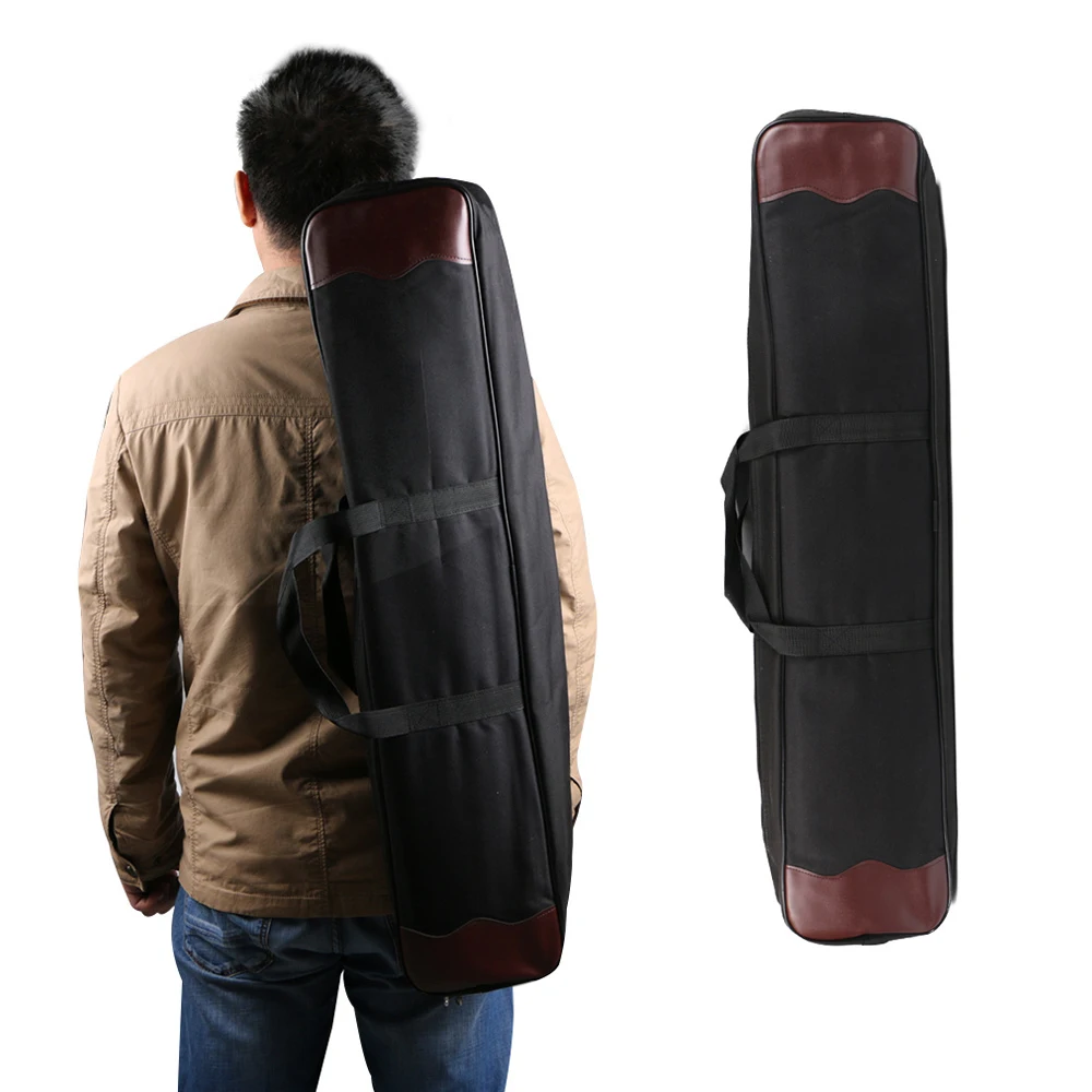 Preise Pfeil Tasche Leinwand Recurve Bogen Tasche Schwarz Starke Split Tragbare Ohne Draht Bogenschießen Ausrüstung Liefert 2019 Schwarz Kapazität 82*20CM