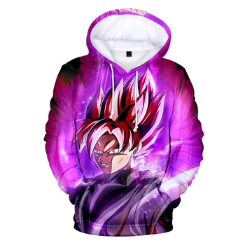 

New 3D Anime Hoodie Dragon Ball Z Pocket Hooded Sweatshirts Poleron Hombre Streetwear Sudadera Dragon Ball Oversozed Men's Coats