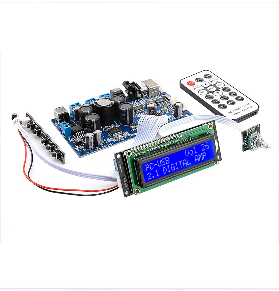 AIYIMA STA350 цифровой усилитель мощности плата аудио Amplificador коаксиальный волокно USB вход PCM2704 декодирование Поддержка 2,1/2,0 режим