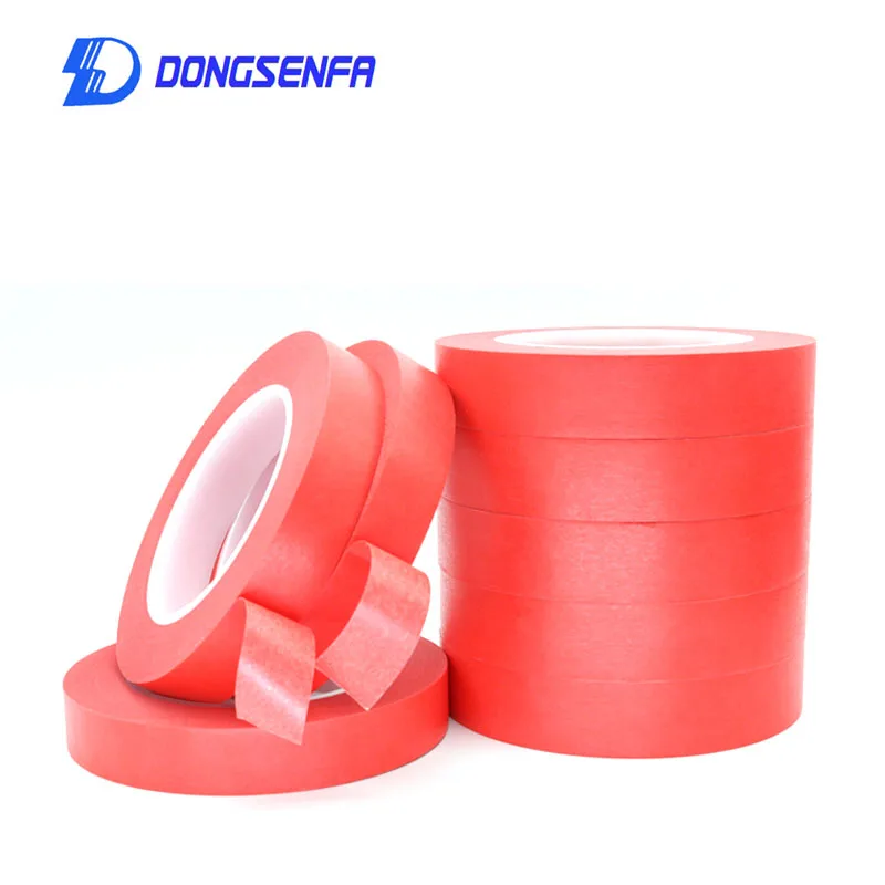 DONGSENFA 1PCS 33M Red High Temperature Resistant PET Masking Tape For PCB Circuit Board Automotive Paint Protection | Обустройство
