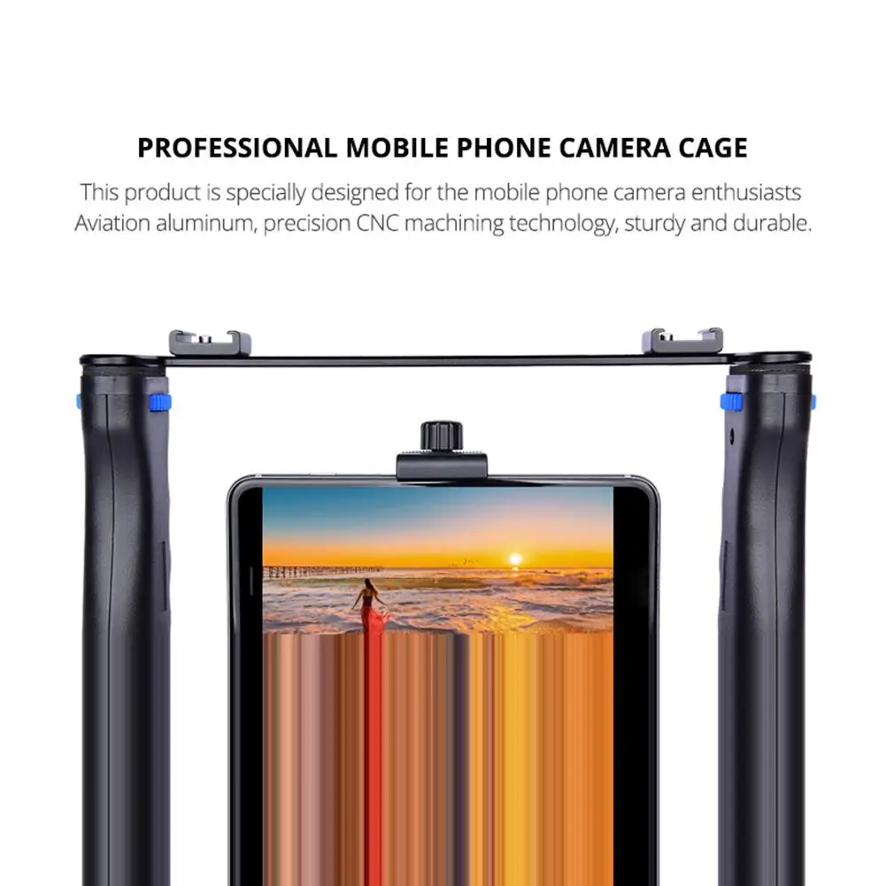 

Smart Phone Camera Bracket Recording Case Video Shooting Live Rabbit Cage Handheld Grip Stabilizer Fit For Width 53-100mm Phone
