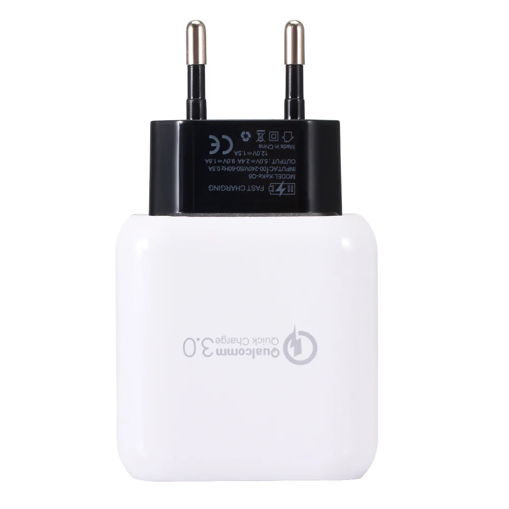 

US EU Plug QC 3.0 Fast Quick Charging Dual 2 USB Ports Wall Travel Charger for iPhone Samsung huawei HTC Phone Mobile Adapter