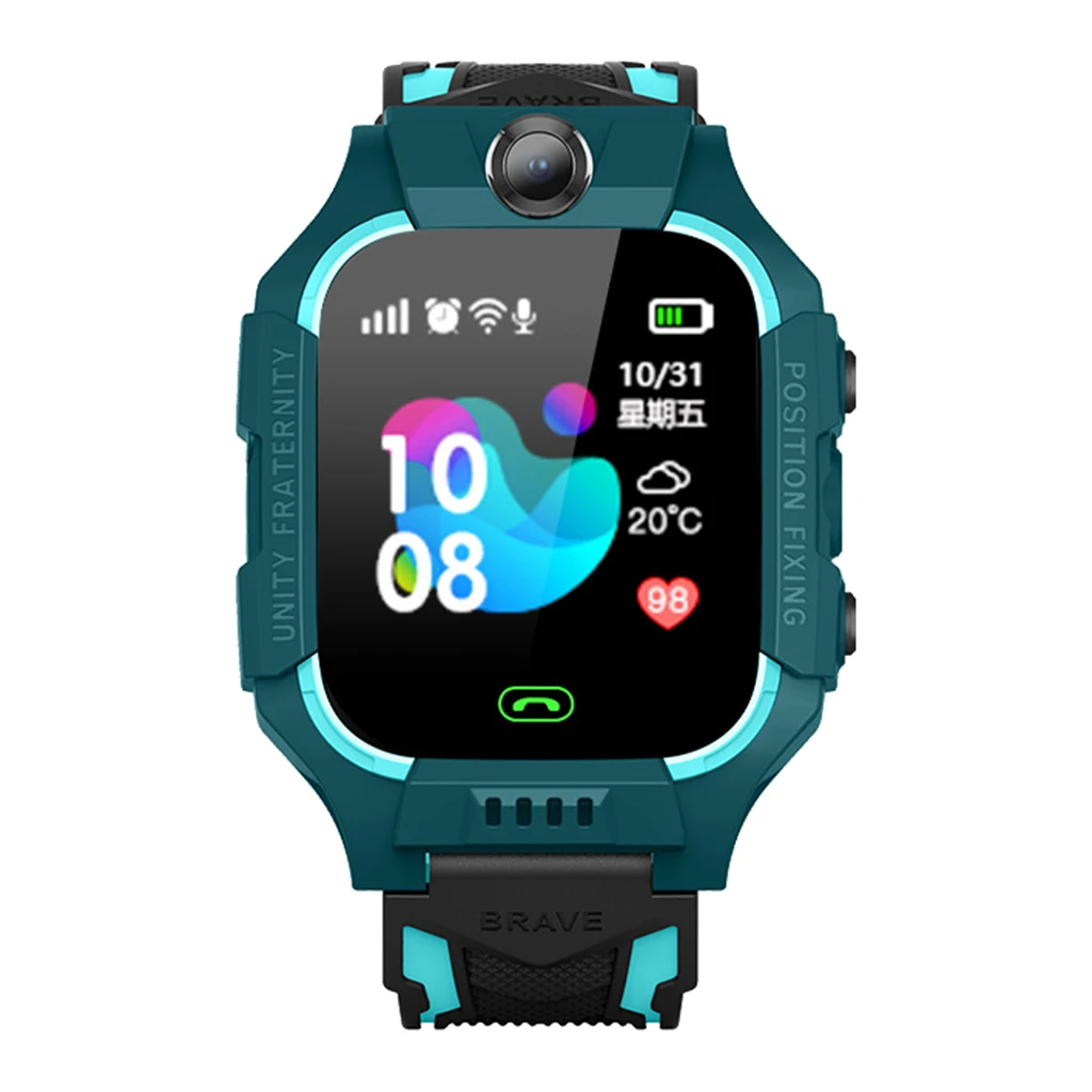 Z6 Детские умные часы, 2G, sim-карта, gps трекер, камера, SOS, напоминание о местоположении, анти-потеря, часы для мальчиков и девочек, отличный подарок - Цвет: A