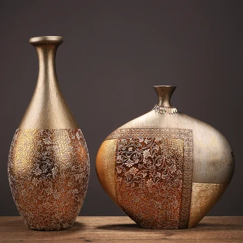 

Chinese style ceramic vase creative home decorations living room TV cabinet porch decoration decals pattern vase home decor