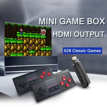 

Mini Game Box Video Game Console Build in 628 Games Support 4K HDMI Output Wireless Controller Retro Childhood Game Player
