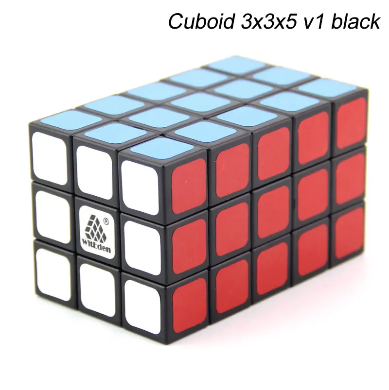 WitEden 3x3x5 кубический магический куб v1 v2 335 Cubo Magico Профессиональный скоростной нео куб головоломка Kostka антистрессовые игрушки для мальчика - Цвет: v1-Black