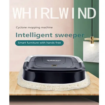 

Auto Mopping Robot USB Charging Vacuum Cleaner Cleaning Home Automatic Mop Dust Clean Mop Cloth For Dry Wet Floors Carpet