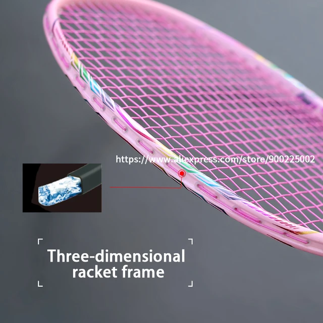 Carbon Fiber Badminton Racket Strung