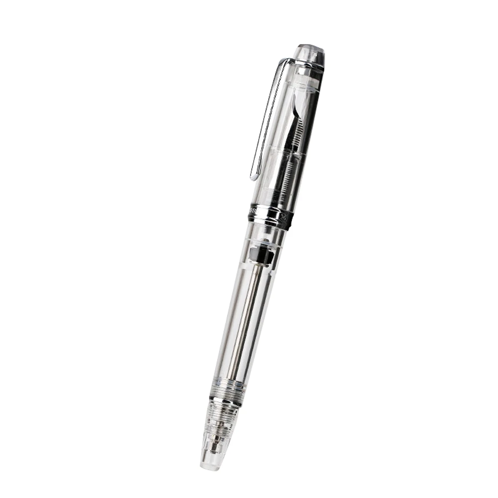 

Writing Stationery Vacuum Filling Fine Nib Home Practise Device Ink Fountain Pen Office Study Supplies Gifts Transparent Smooth