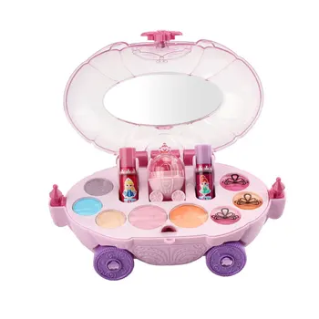 

Girls Eyeshadow Hairdressing Makeup Toys Set Mini Safety Simulation Princess Lipstick Pretend Play Cosmetics Car Children Gift