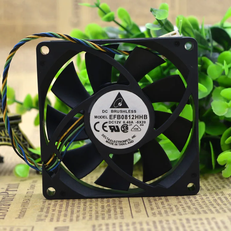 Brand new original 8015 EFB0812HHB 12V 0.4A four wire pwm intelligent temperature control fan 8 cm | Компьютеры и офис