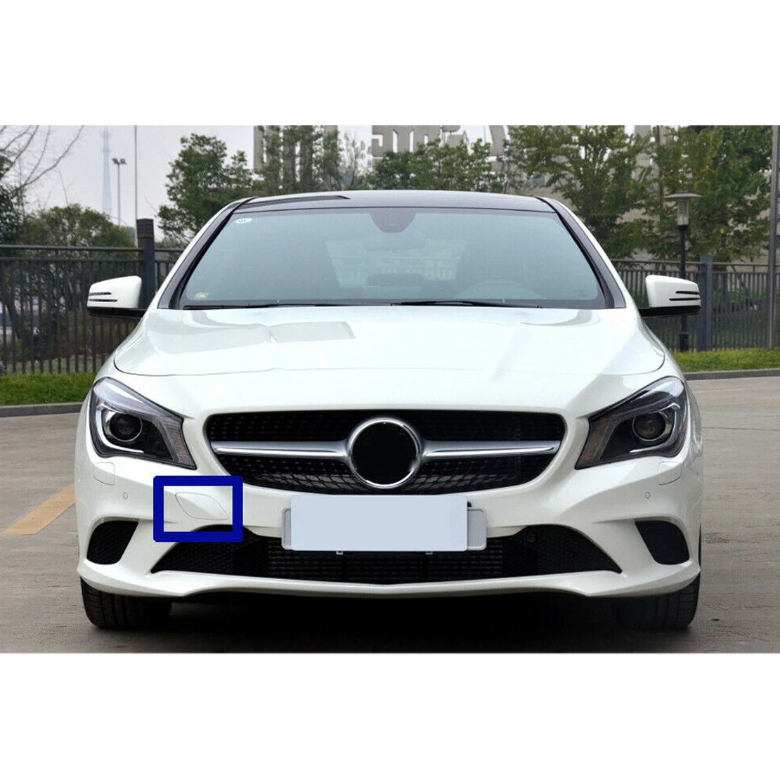 W117 CLA 200/220/250 2014-2016 1178850622 beler Front Bumper Tow Eye Hook Cover Cap Fit for Mercedes-Benz CLA C117 Coupe 2013-2016 