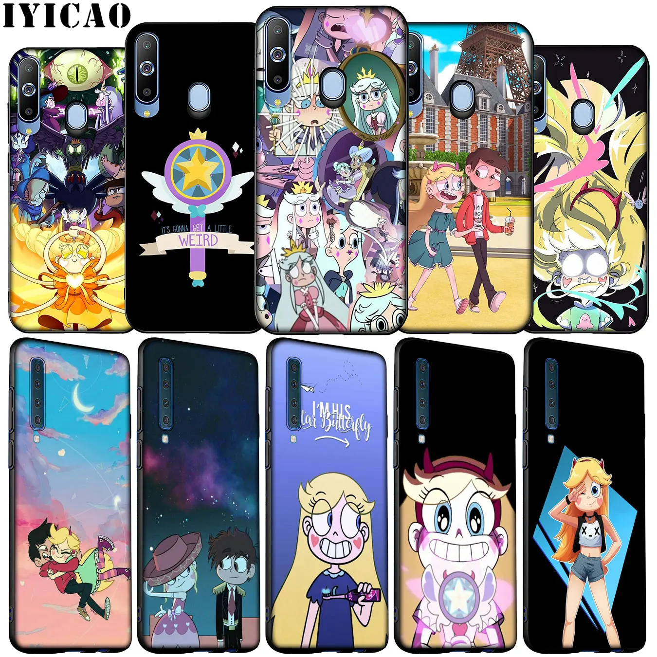 

IYICAO Star vs the Forces of Evil Anime Cartoon Soft Case for Samsung Galaxy A70 A50 A60 A40 A30 A20 A10 M10 M20 M30 M40 Cover