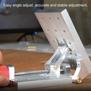 

Durable Milling Machine Drill Worktable Adjustable Angle 0-65 Degree Industrial Easy Install Home Practical Aluminum Alloy