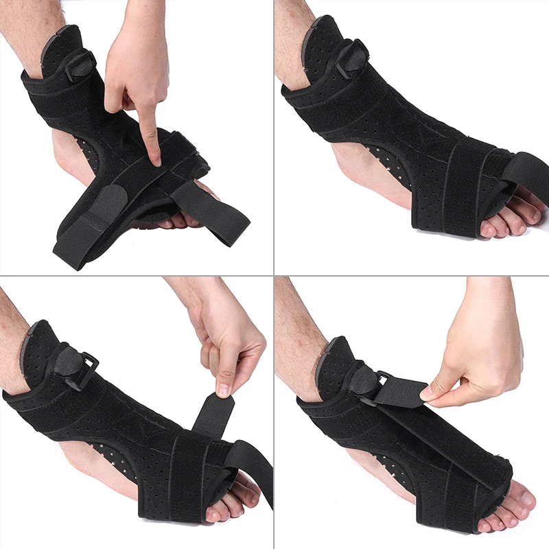 

1pc Adjustable Plantar Fasciitis Night Foot Protector Splint Drop Orthotic Brace Elastic Dorsal Night Splint Foot Care Tool