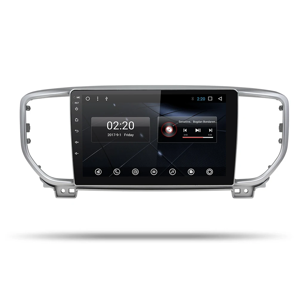 Автомобильный dvd для KIA KX5 с автомагнитолой автомобильный стерео Мультимедийный Плеер навигация медиаплеер gps навигация android 9,0 PX6 - Цвет: without canbus