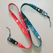 Рождество лось Санта Клаус снег Универсальный полоса мобильный телефон ремешок лента для iPhone samsung аксессуар-брелок шнуры