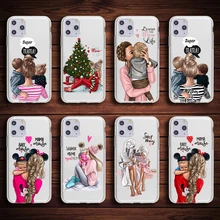 Модный милый чехол для телефона mama of girl boy Super mom baby для iPhone XR 7 6 6s 8 Plus 5S SE X XS MAX, мягкий силиконовый чехол для телефона из ТПУ