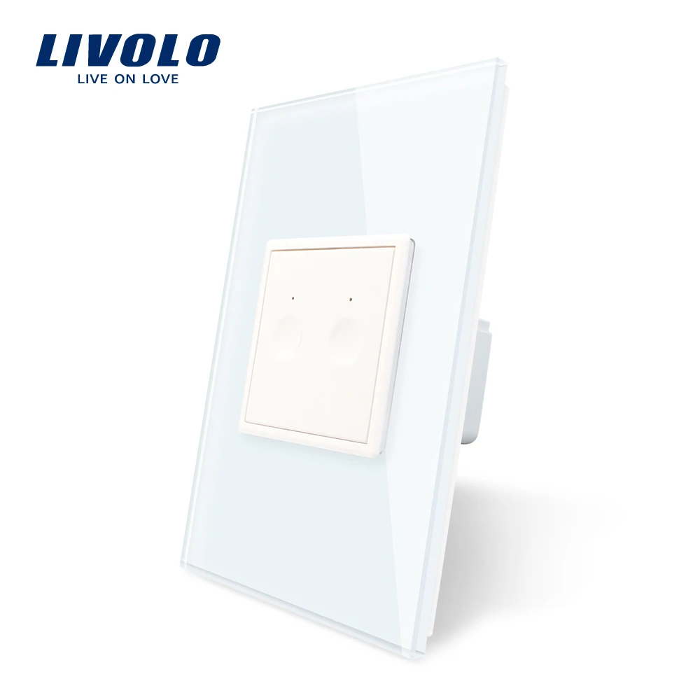 

Livolo US/AU Standard New SeriesWall Touch Switch,2 Gang 1Way Touch, AC 110-250 ,7 colors options,plastic key,without logo