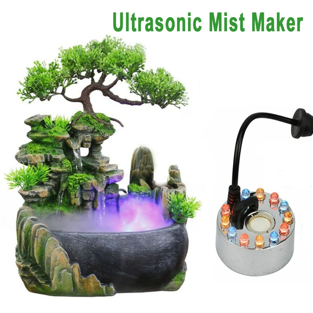 

EU Plug / US Plug 45mm Ultrasonic Humidifier Mist Maker Fogger Water Fountain Pond Atomizer Head Air Humidifier mister maker