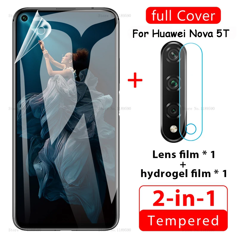 Защитная мягкая Гидрогелевая пленка с полным покрытием для huawei Nova 5 Pro 5T 6 SE 6SE Nova5