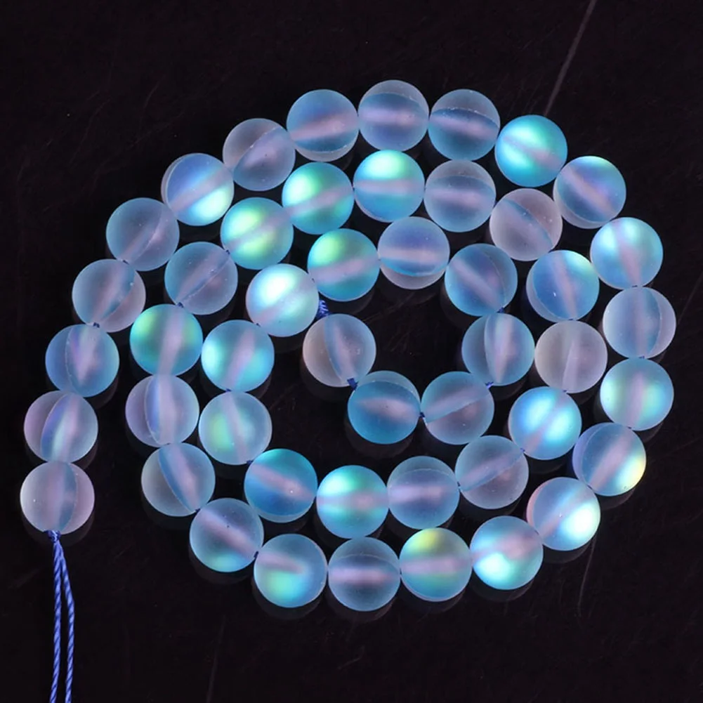BL4648H09 Matte Crystal Moonstone Bracelets Multicolor Matte Glossy Shining Stone Beaded Charm Bracelet Handmade Wristband Gifts Jewelry - Окраска металла: BL4648H09 Matte