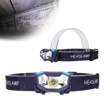 

8000LM XPE + 2LED Headlamp Super Bright Waterproof Sensor Flashlight Outdoo Torch Light Outdoor Light Built-in Battery Lamp
