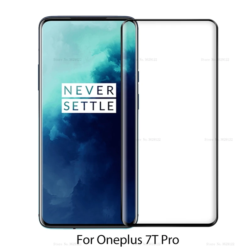 Закаленное стекло с полным покрытием для oneplus 7t Pro Защита экрана Oneplus 7T 7tPro