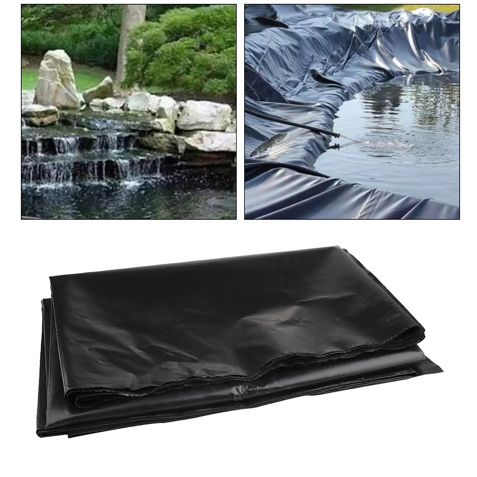 Pond Liner Impermeable Film Cover Waterproof Sun-proof For Fish Pond Black