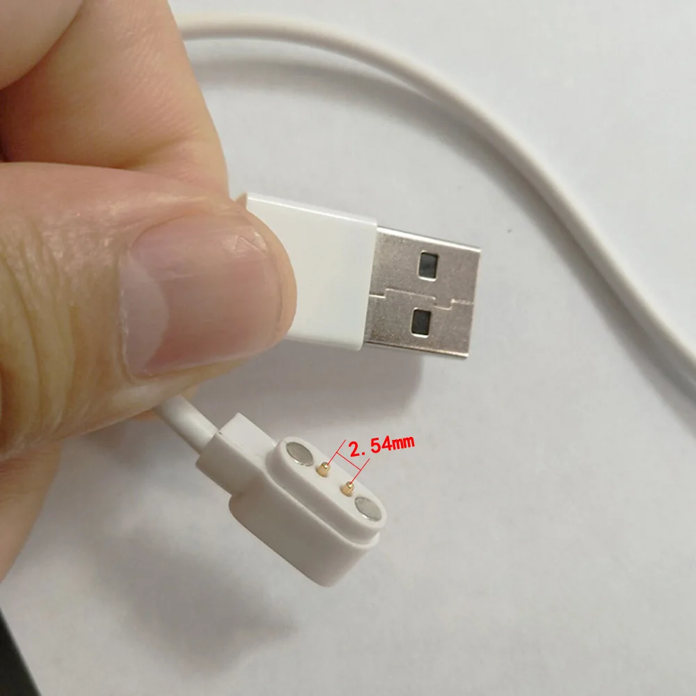 Cabo de Carregamento Magnético para Relógio Cabo Carregador Magnético Pinos Carregamento Usb 2.54 Passo Macho Pogo Inteligente Gt88 2 - Image 6
