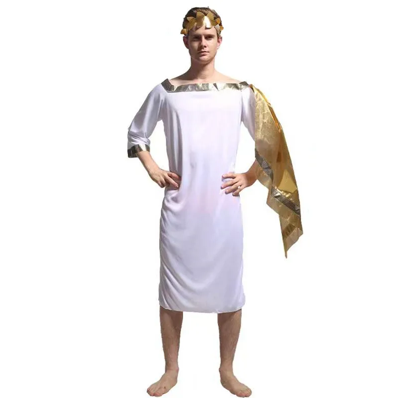 

Man Ancient Greek Gods Zeus Cosplay Adult Halloween King of Rome Costumes Carnival Purim Parade Stage Show Role Play Party Dress