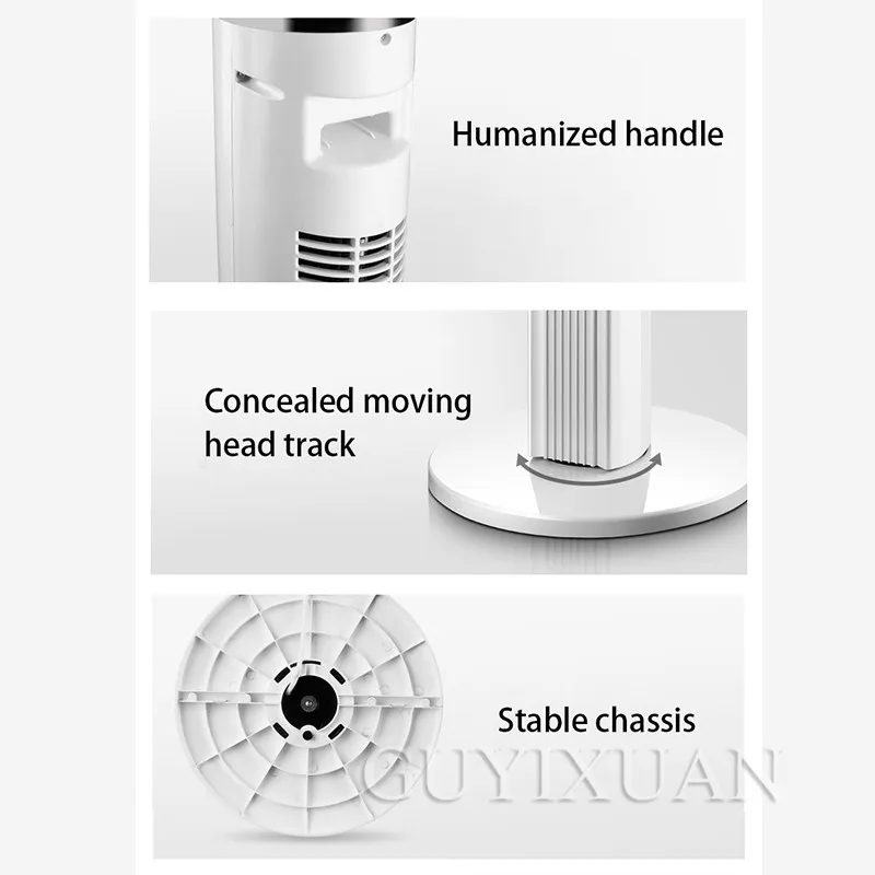 Электрический вентилятор домашний башенный вентилятор с дистанционным управлением, вентилятор для пола, офисный вертикальный бесшумный вентилятор