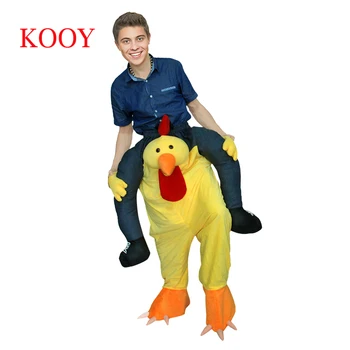 

Adult Cock Costume Pants Cosplay With False Human Leg ONE SIZE FITS MOST