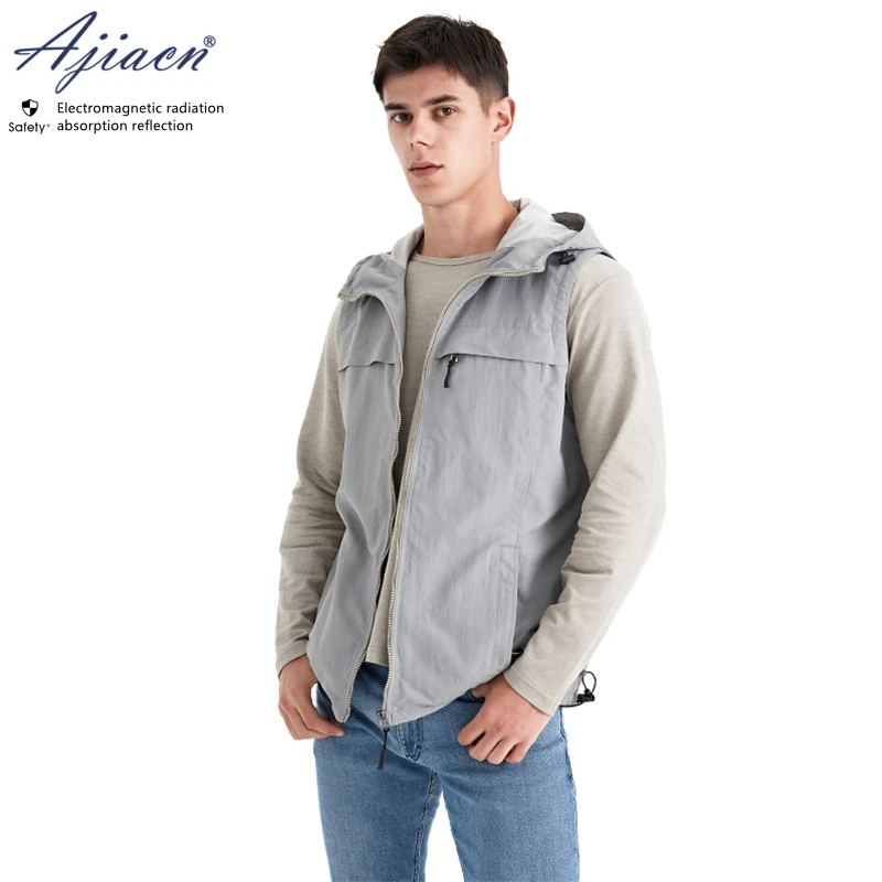 전자기 방사선 보호 후드 조끼 5g 통신 신규, 에너지 차량, EMC 실험실 EMF 차폐 의류