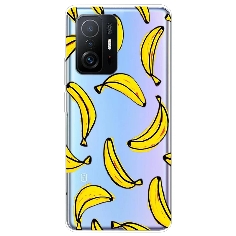 Soft TPU Silicone Clear Cartoon Case for Xiaomi 11T Pro - Transparent Protective Phone Cover