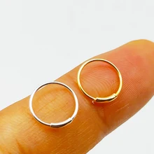 16 stücke/lot 925 Sterling Silber Nase Ring 22 G piercing nase hoop körper schmuck