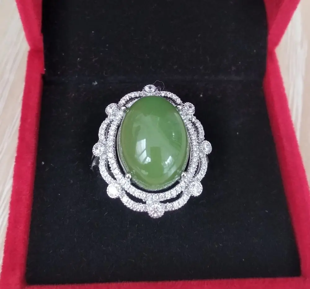 

Женское кольцо из серебра пробы с блестящим рудным камнем, ночной светящийся флюорит, Овальный амулет, светящийся драгоценный камень, регулируемый размер, редкий