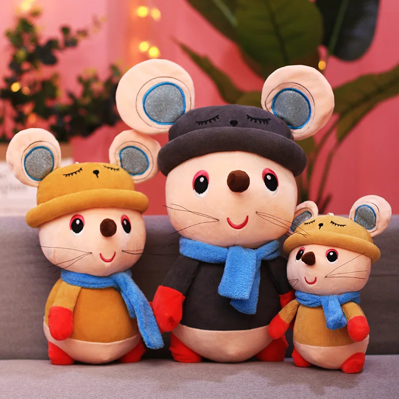 Милая плюшевая игрушечная крыса мягкая мышь для животных детские игрушки kawaii mouse